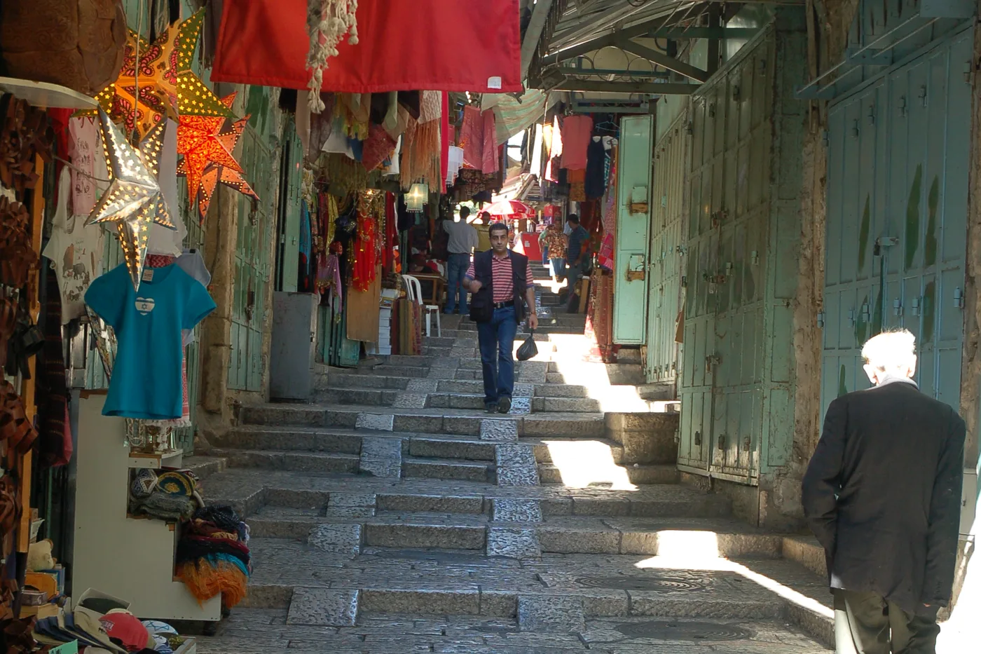David Street, one of the covered market alleys inside Jerusalem's Old City
