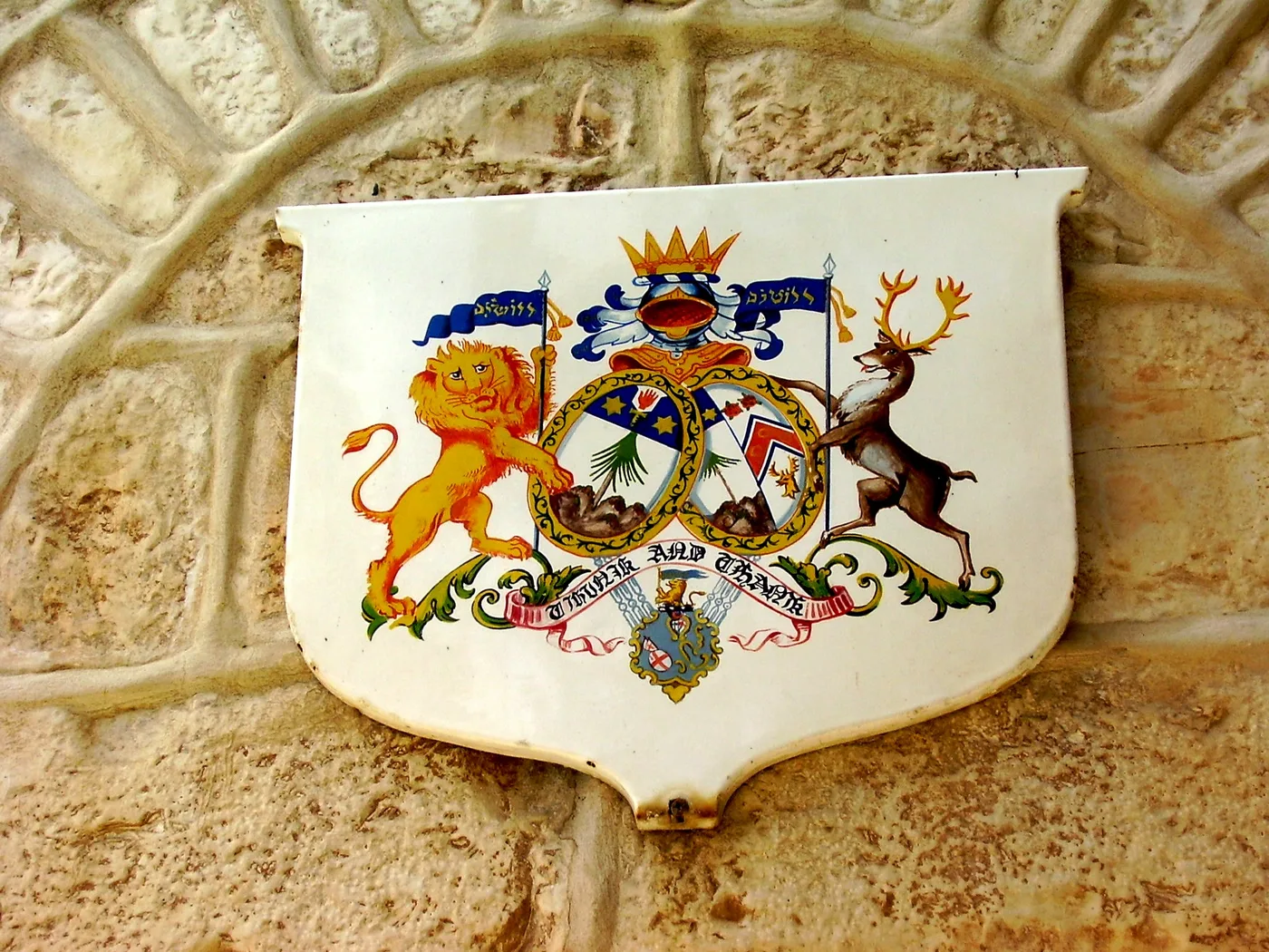 The Montefiore Windmill in Yemin Moshe, overlooking Jerusalem's Old City walls
