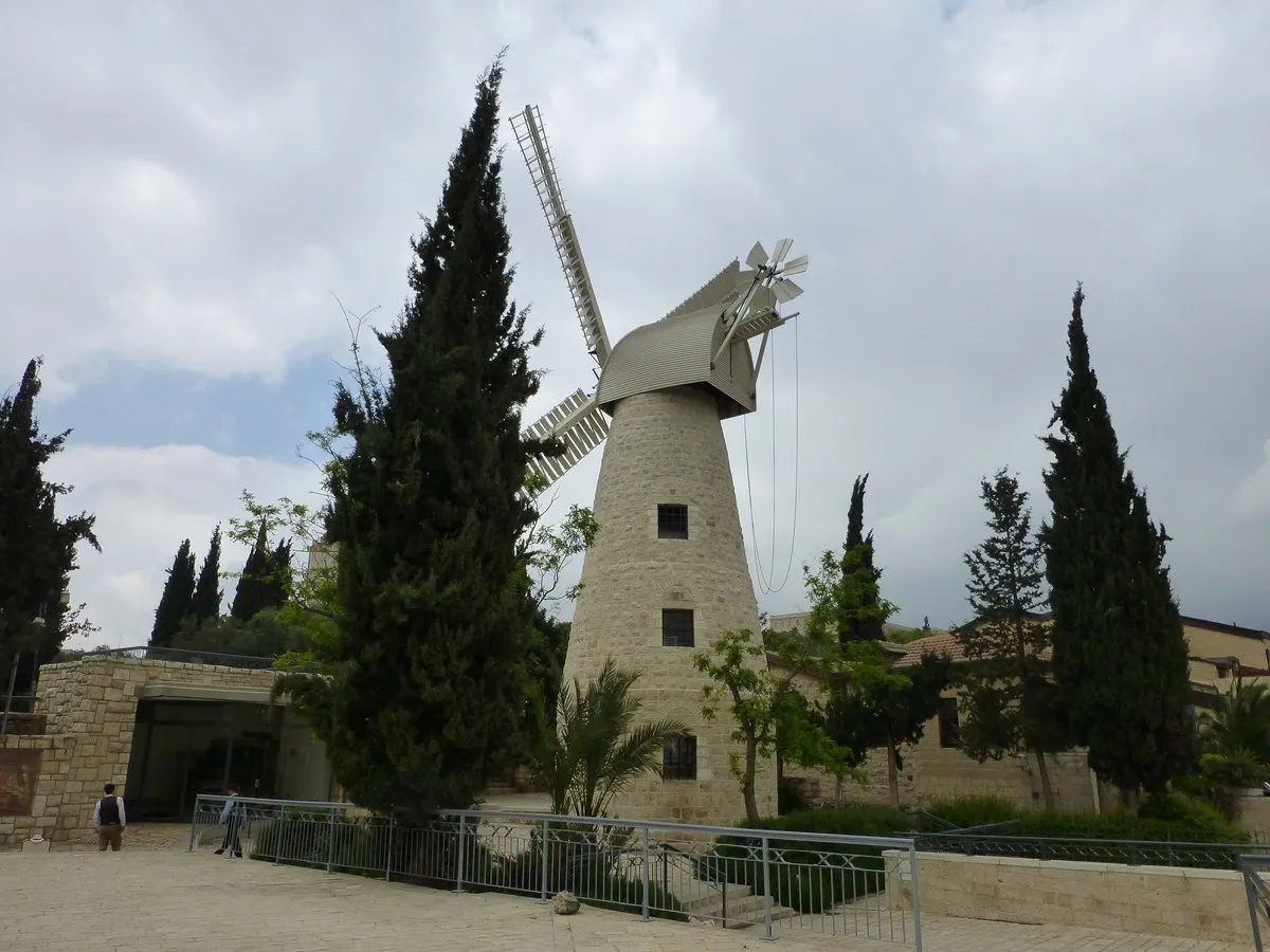 The Montefiore Windmill in Jerusalem's Yemin Moshe neighbourhood